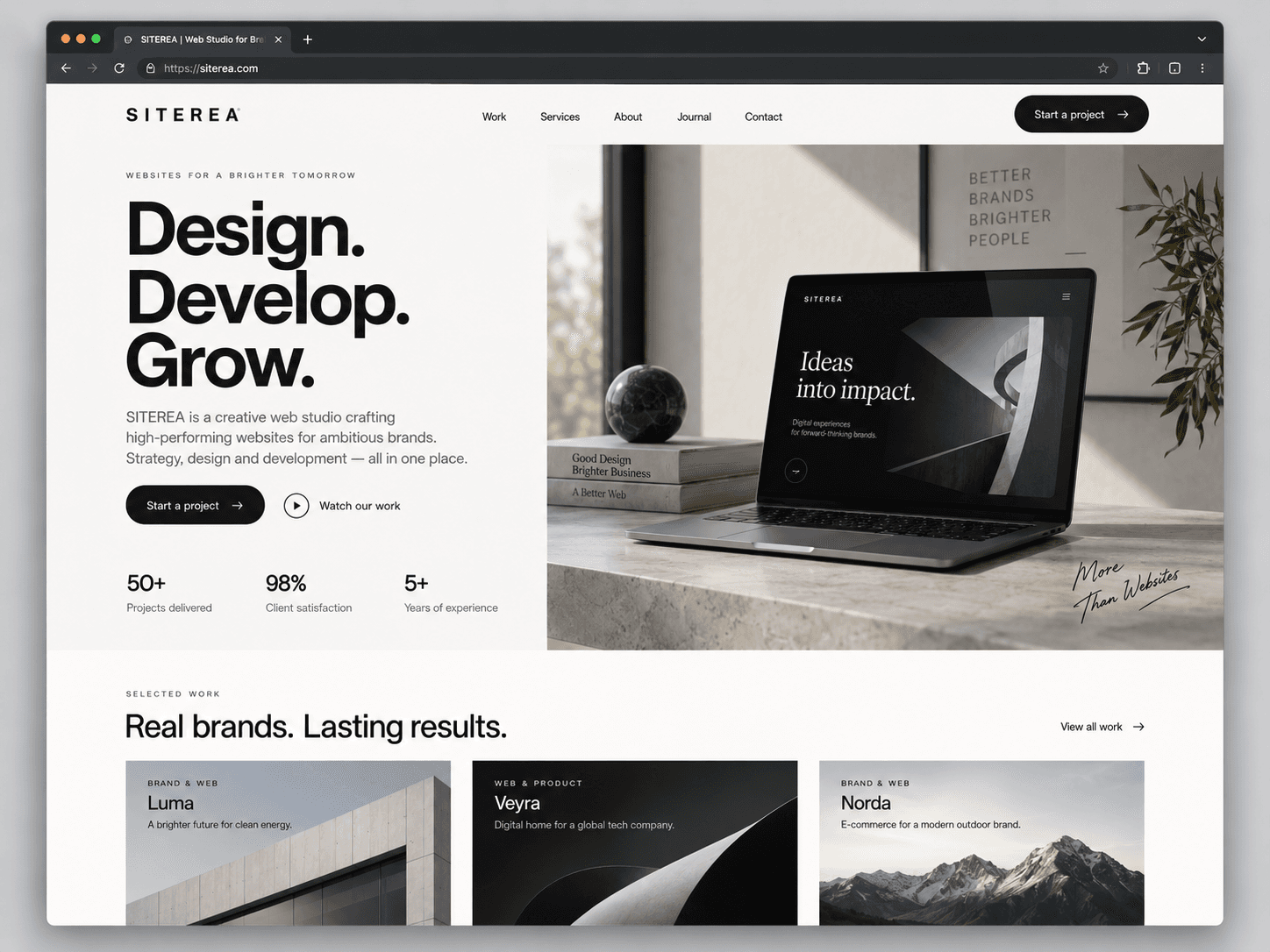 SITEREA platform interface preview